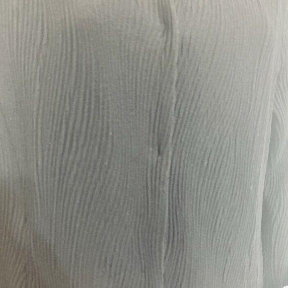 Black Eileen Fisher Jacket Size M Textured Snap Closure 3/4 Sleeve - Picture 3 of 10